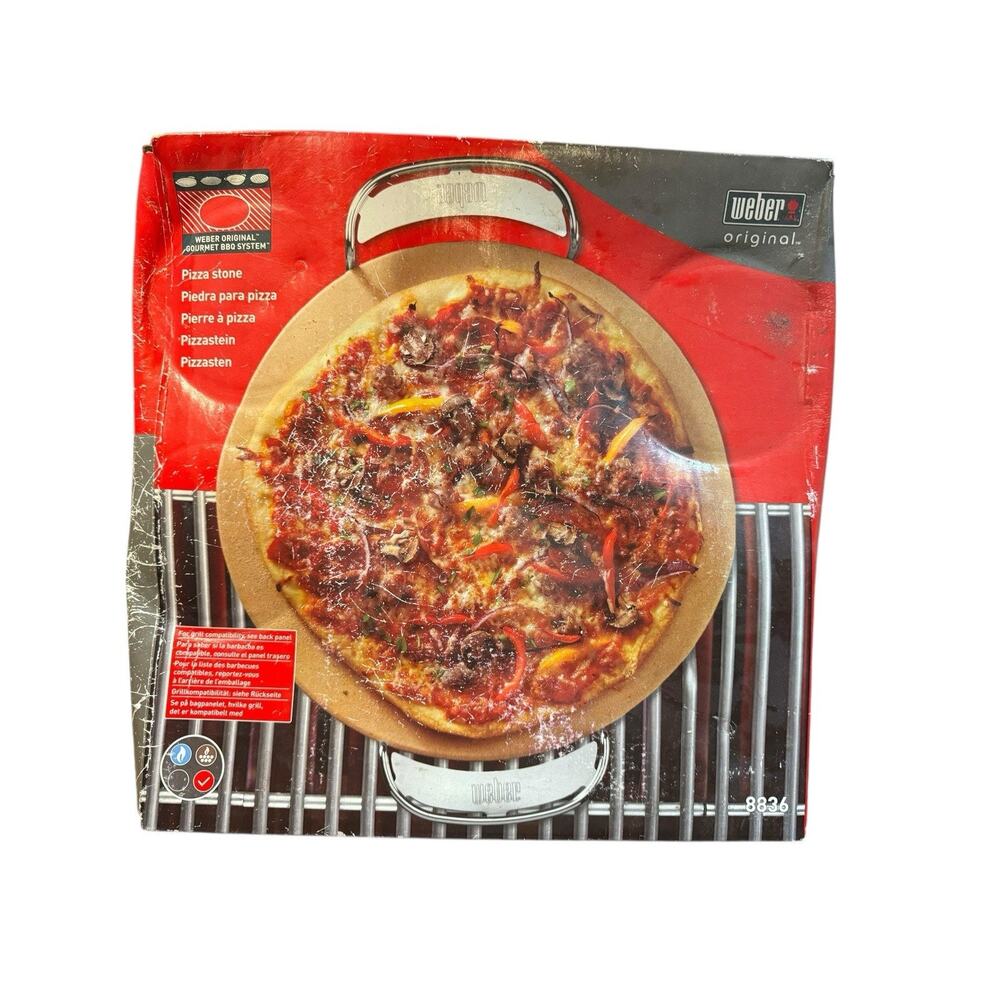 NEW Weber Original Gourmet BBQ System Pizza Stone Model 8836